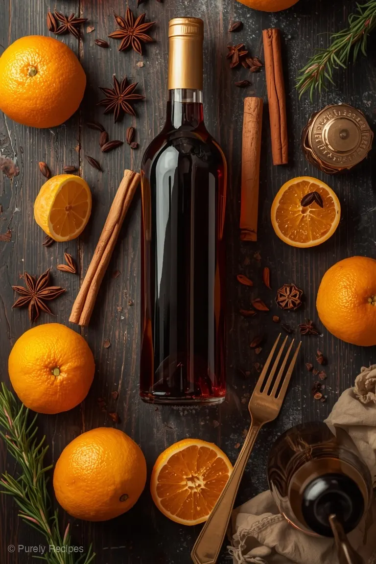 Mulled Wine: the ingredients laid out